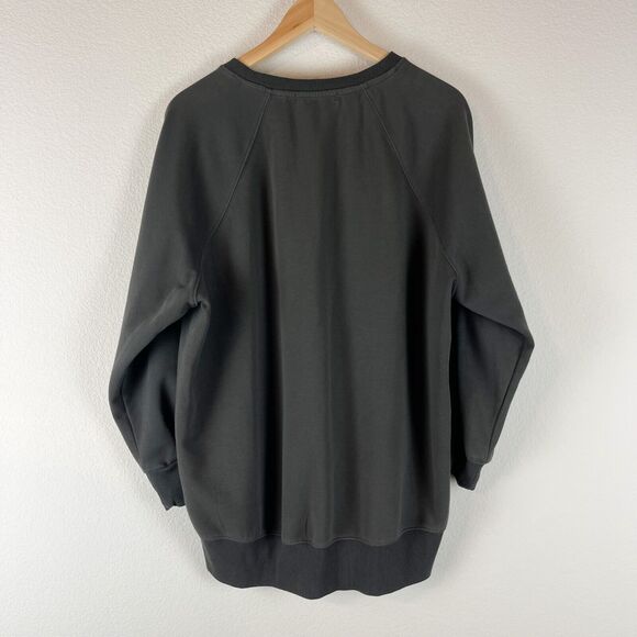 American Holic Sweatshirt Womens Medium Gray Slouchy Modern Minimalist Oversized - Picture 9 of 12